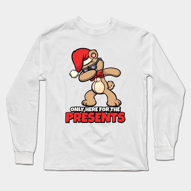 Dabbing Christmas Rabbit Long Sleeve T-Shirt by MONMON-75